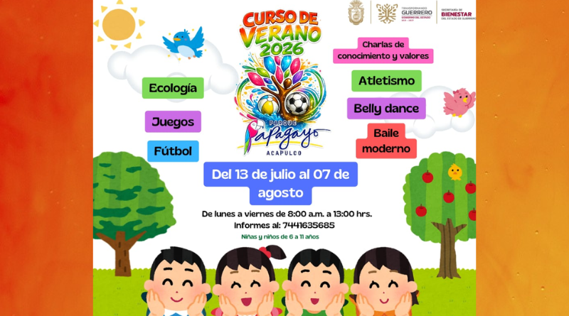 ¡PREPÁRATE! INICIA EL REGISTRO PARA EL VERANO EN PAPAGAYO