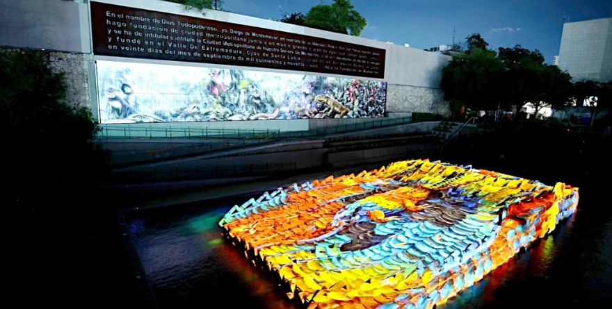 REINICIAN LAGARTERA BAJO EL BRILLO DE UN VIDEOMAPPING