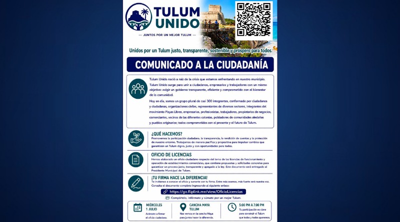 TULUM: DENUNCIAS POR CORRUPCIÓN Y ACTOS DE EXTORSIÓN