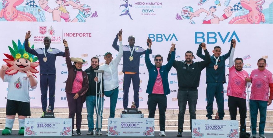 MÉXICO BRILLA EN EL PODIO DEL MEDIO MARATÓN