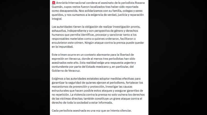 ASESINATO DE COMUNICADOR EN VERACRUZ RECIBE CONDENA