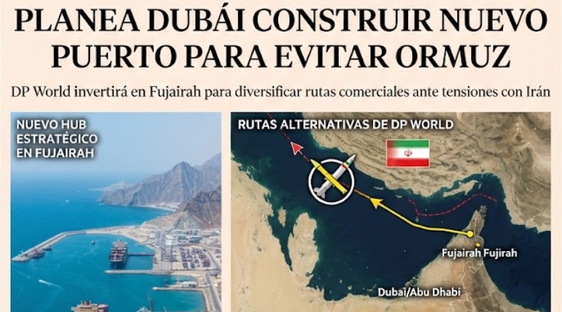 DUBÁI ANUNCIA PLANES PARA NUEVO PUERTO SIN PASAR POR ORMUZ