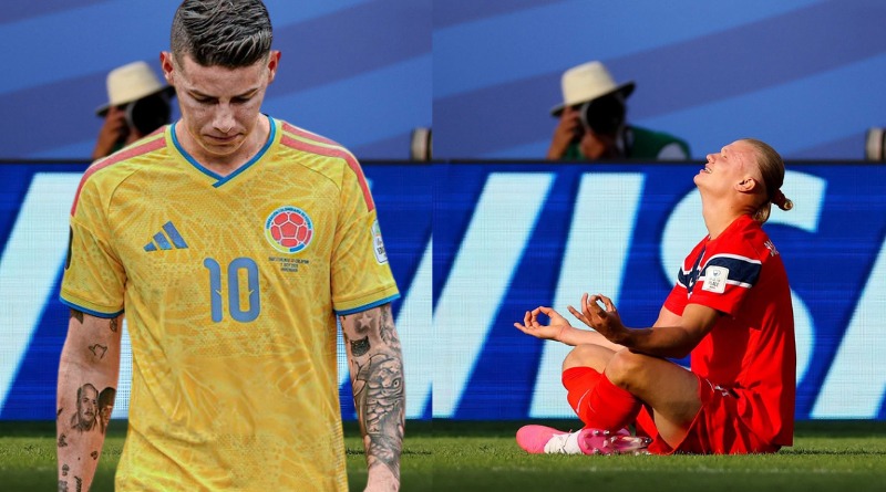 HAALAND Y JAMES RODRÍGUEZ CON MENTALIDADES DIFERENTES