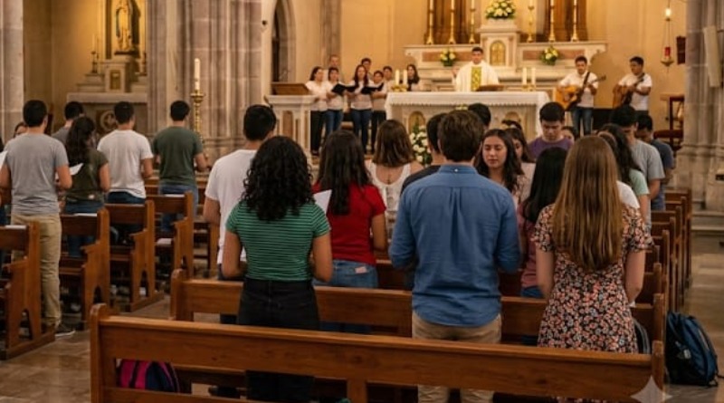 LA IGLESIA ATRAE A JÓVENES EN CANTIDAD CRECIENTE