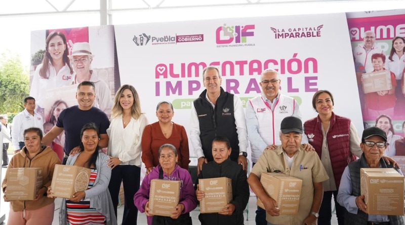 PERSISTE LA ENTREGA DE APOYOS ALIMENTARIOS EN PUEBLA CAPITAL