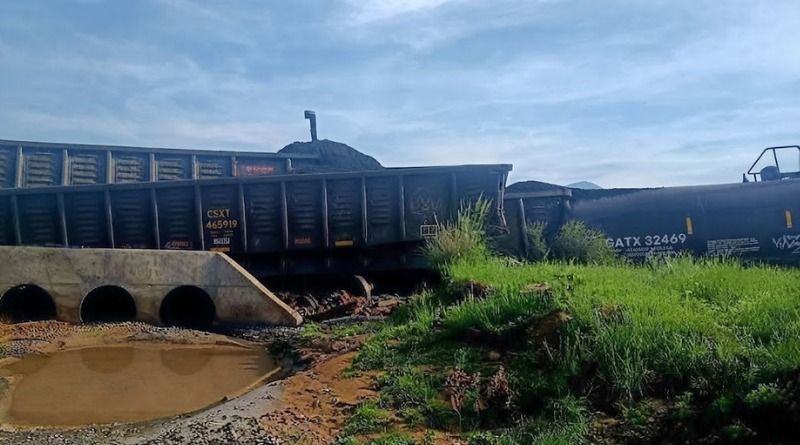 TREN VUELCA EN SONORA Y DISPERSA QUÍMICOS