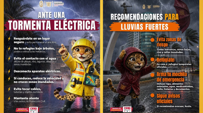 ALERTA POR LLUVIAS EN GUERRERO
