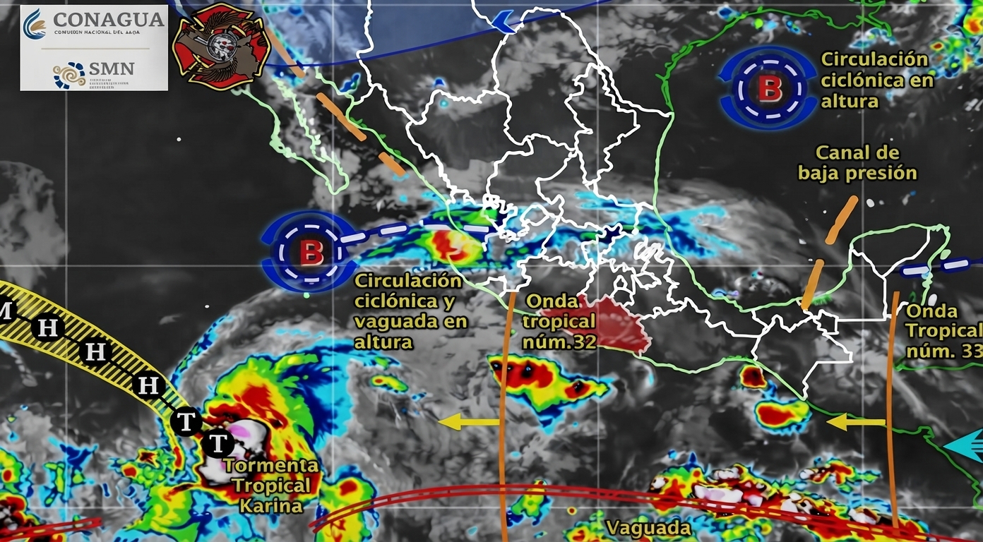 TORMENTA “KARINA” AGITA COSTAS DE GUERRERO