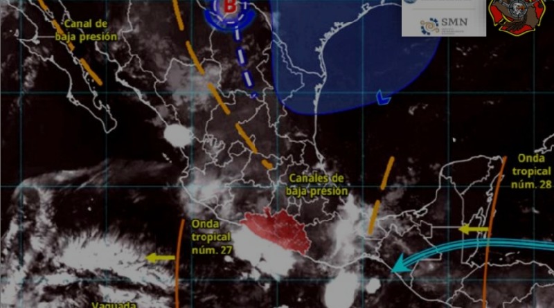 LLUVIAS Y VIENTOS FUERTES ESTE LUNES EN GUERRERO