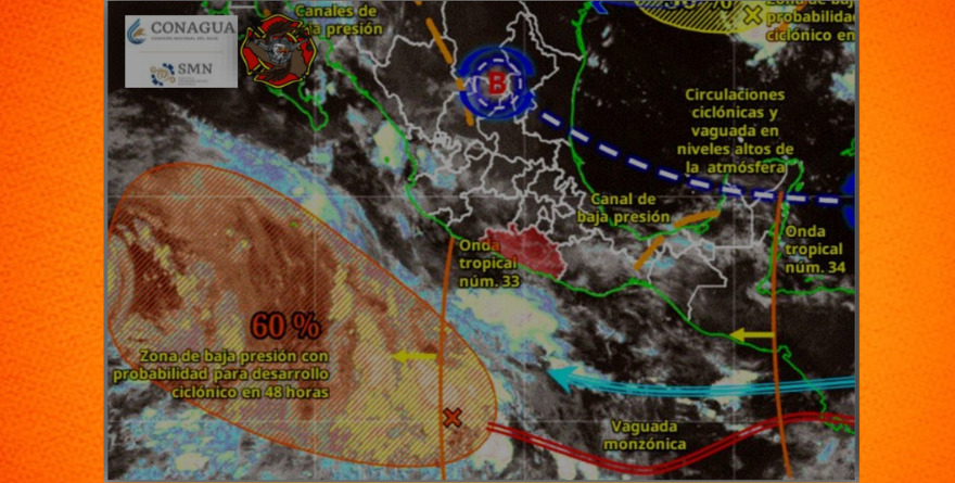 GUERRERO MANTIENE VIGILANCIA POR LLUVIAS Y SISTEMA DE BAJA PRESIÓN