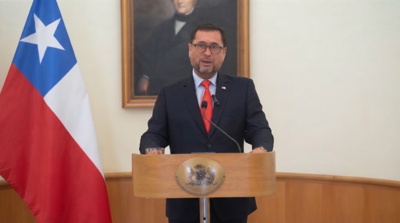 EL CANCILLER DE CHILE VIAJERÁ A CHINA ESTE MARTES