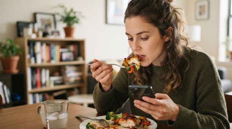 ENFÓCATE EN TU PLATO, NO EN EL CELULAR