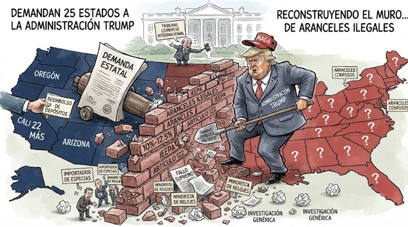 ESTADOS DE EU PRESENTAN DEMANDA CONJUNTA CONTRA ADMINISTRACIÓN TRUMP