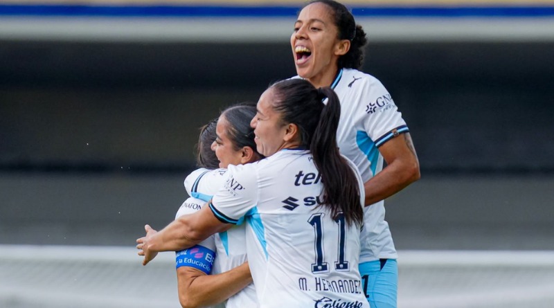 PUMAS FEMENIL DOMINA Y GOLEA AMPLIAMENTE A QUERÉTARO EN CU