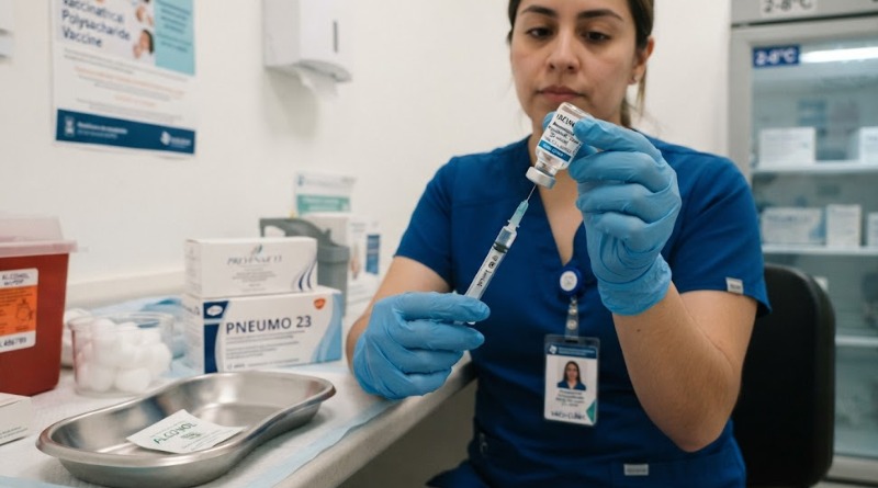 REFUERZO DE VACUNACIÓN CONTRA NEUMONÍA, SOLICITA MÉDICO