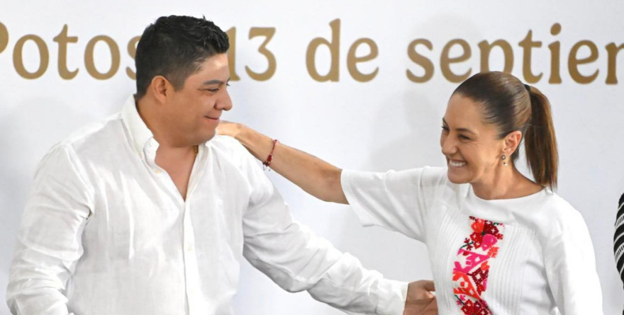 CLAUDIA SHEINBAUM OBTIENE RESPALDO DEL GOBERNADOR RICARDO GALLARDO CARDONA POR SUS RESULTADOS
