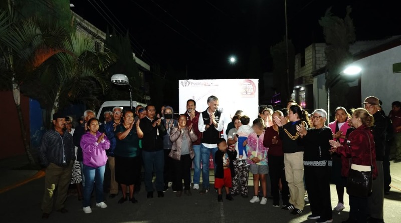 COLONIA HISTORIADORES PRESENTA MEJOR ALUMBRADO Y MÁS SEGURIDAD