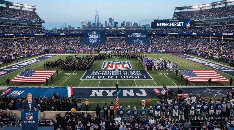 EL 25 ANIVERSARIO DEL ’11 DE SEPTIEMBRE’ SERÁ CONMEMORADO POR LA NFL