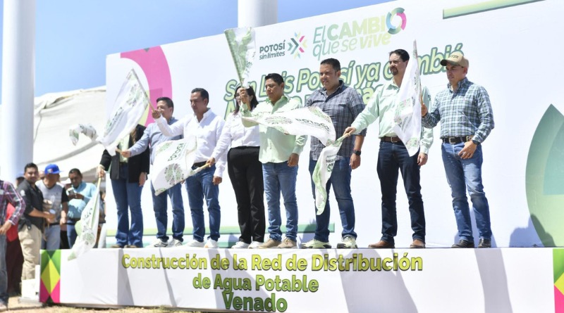 RICARDO GALLARDO AUMENTA INVERSIÓN EN INFRAESTRUCTURA HÍDRICA Y URBANA PARA VENADO