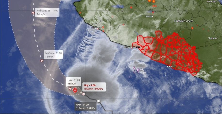 SE ALEJA LA TORMENTA TROPICAL VANCE Y
