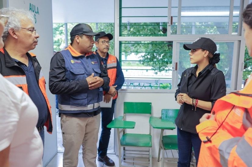 EVELYN SALGADO REALIZA UN RECORRIDO DE  REFUGIOS TEMPORALES