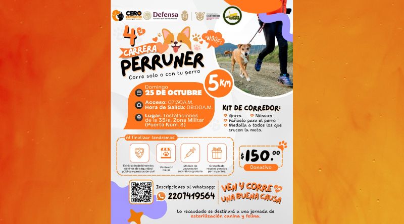 LA CARRERA PERRUNER  PROMOVERÁ EL BIENESTAR ANIMAL