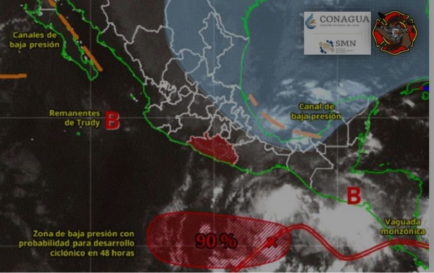 SE PREVÉN LLUVIAS POR LA TARDE EN GUERREROS