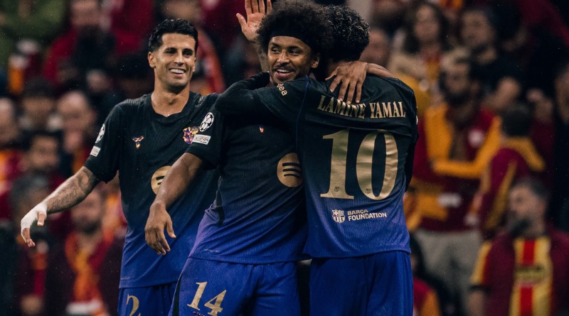 BARCELONA GOLEA CUATRO UNO AL GALATASARAY